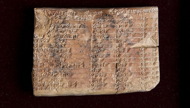 3 700 let stará hliněná destička dokazuje, že staří Babyloňané ovládali trigonometrii