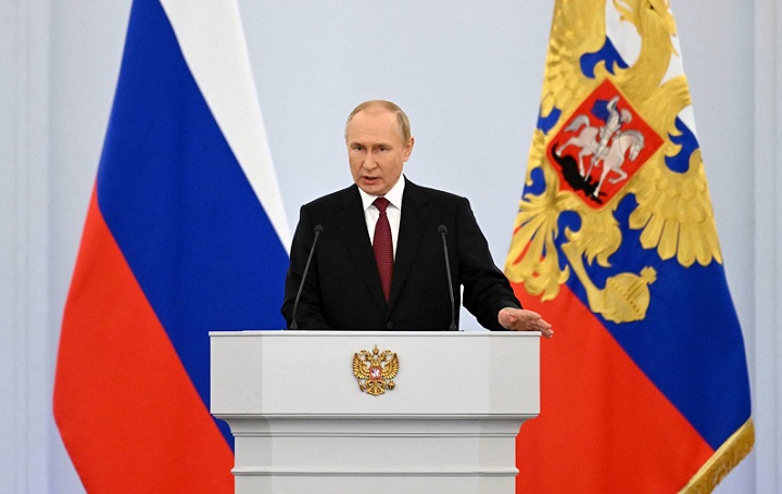Vladimir Putin vyhlásil anexi východní Ukrajiny