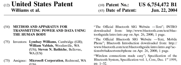 Patent vydaný Billu Gatesovi
