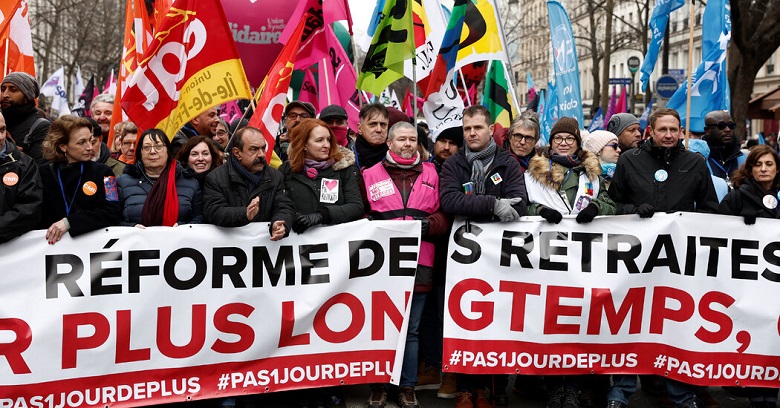 Francie,celonárodních protest