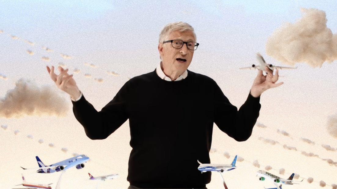 Bill Gates označil chemtrails za „konspirační teorii“ – a poté přiznal, že buduje globální infrastrukturu k jejich řízení